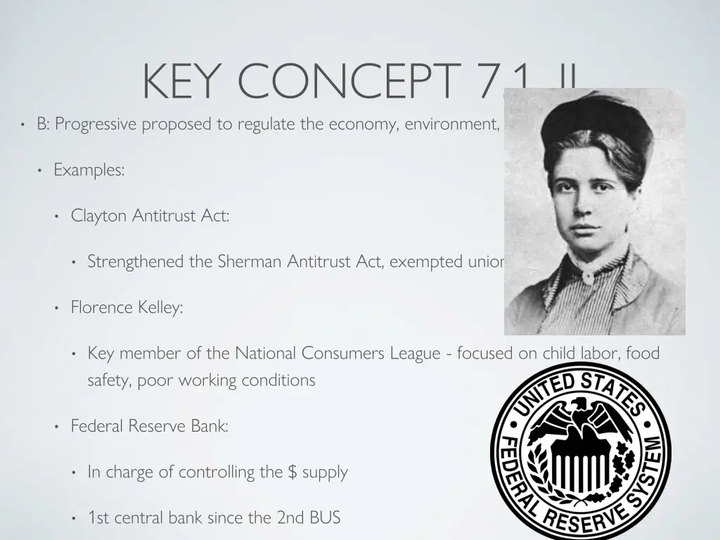 key concept 7 1 ii b progressive proposed
