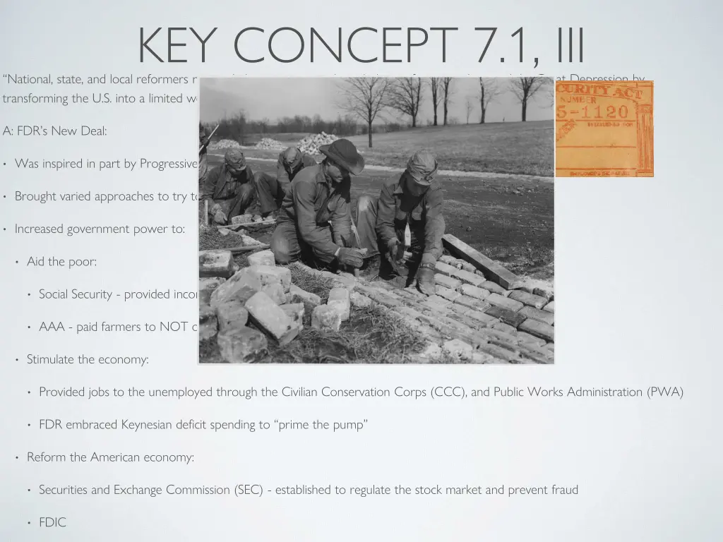 key concept 7 1 iii national state and local