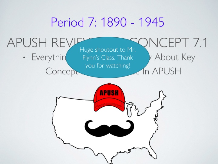 period 7 1890 1945