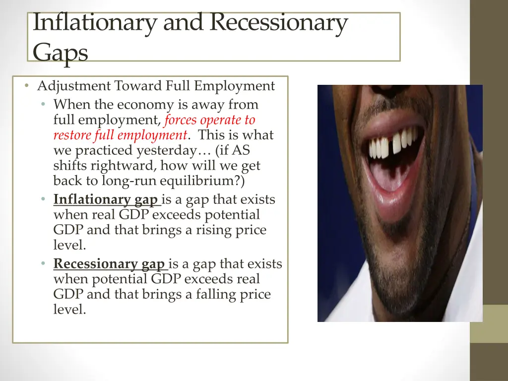 inflationary and recessionary gaps