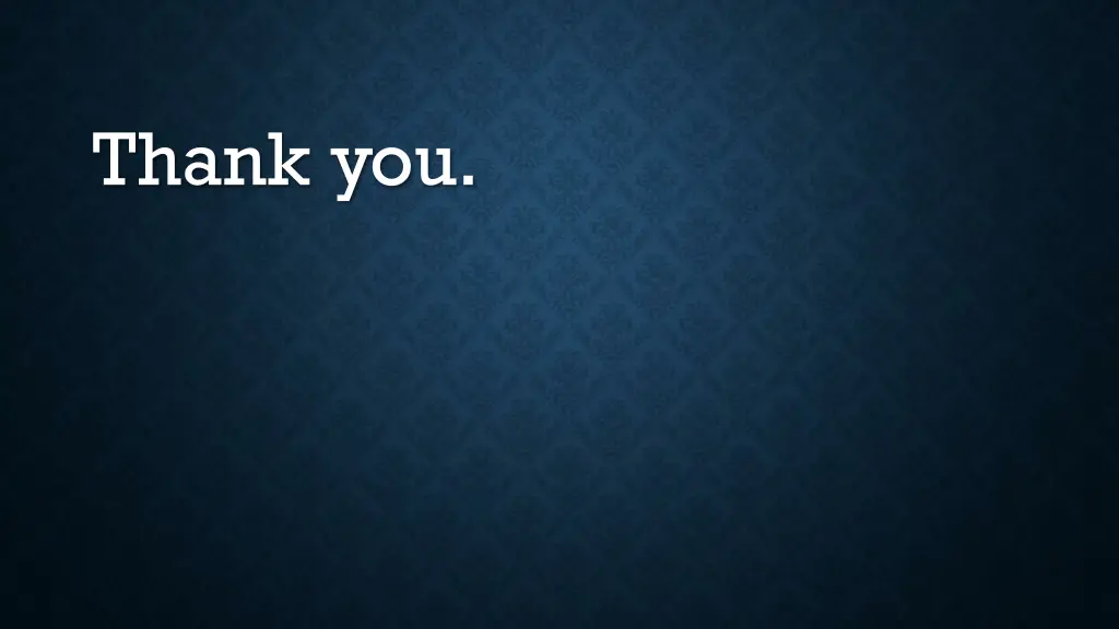 thank you