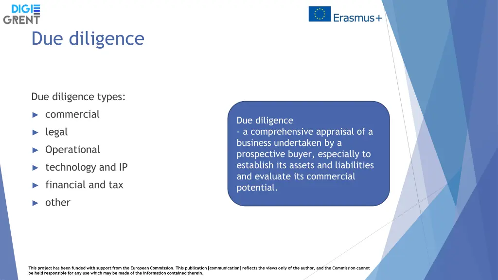 due diligence