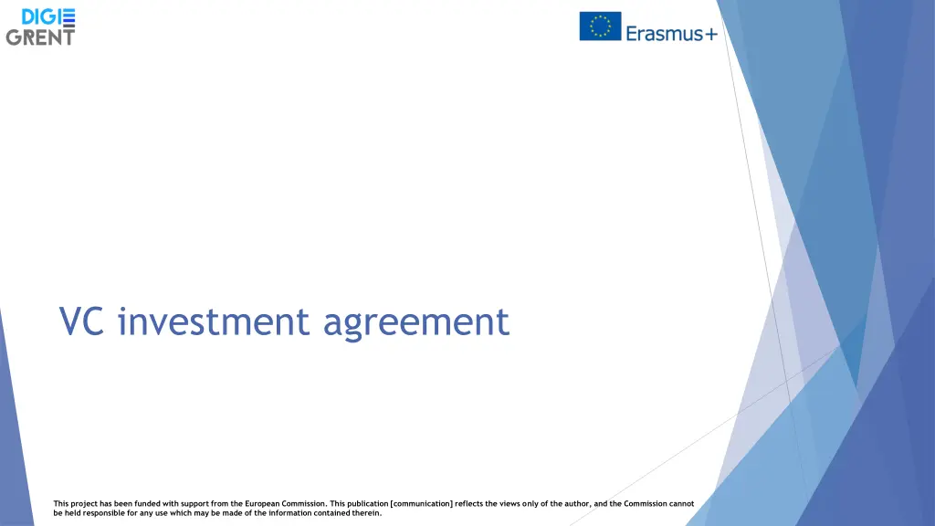vc investment agreement