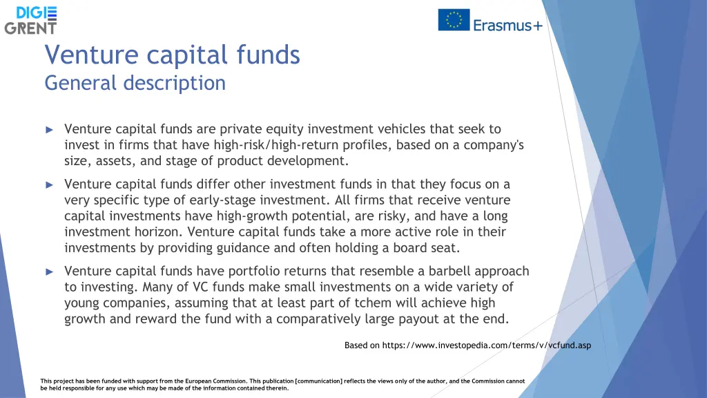 venture capital funds general description
