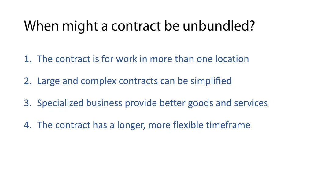1 the contract is for work in more than