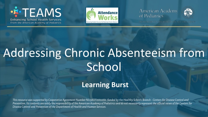 addressing chronic absenteeism from school