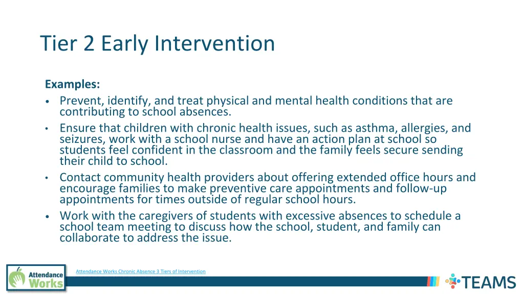 tier 2 early intervention