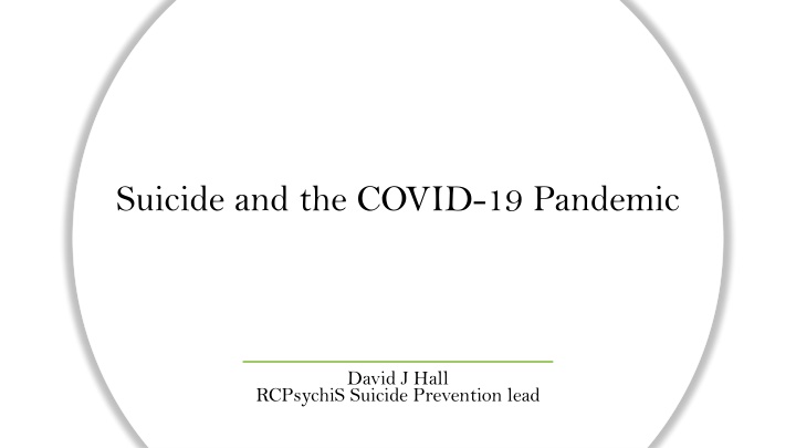 suicide and the covid 19 pandemic