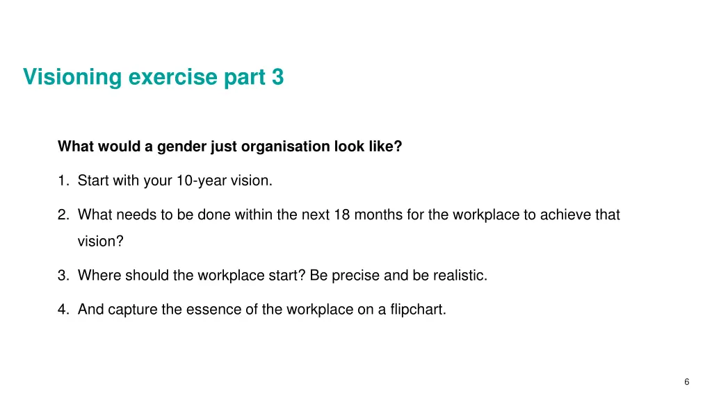 visioning exercise part 3