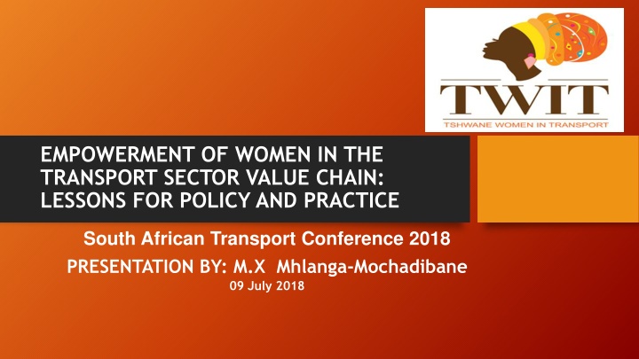 empowerment of women in the transport sector