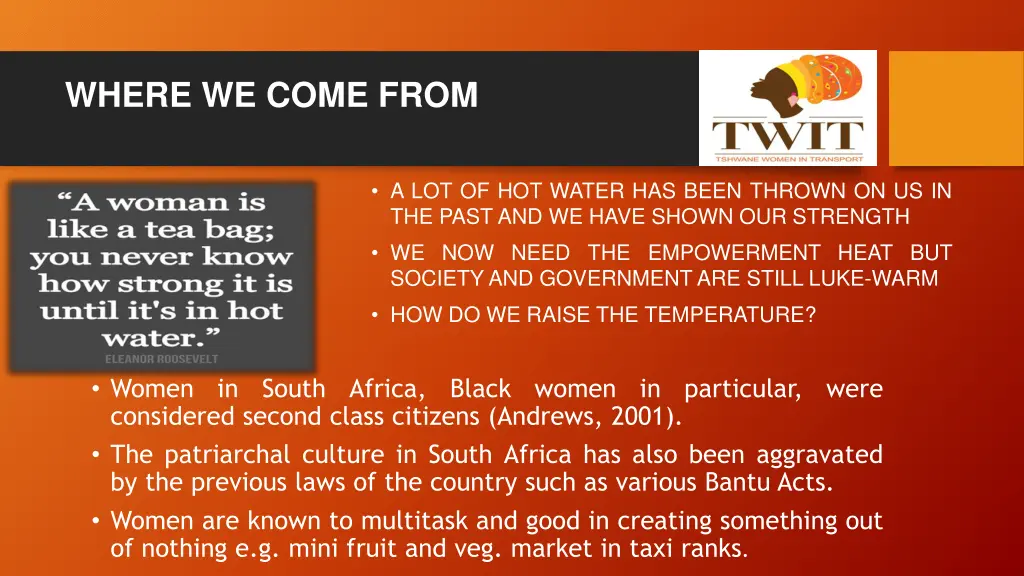 where we come from