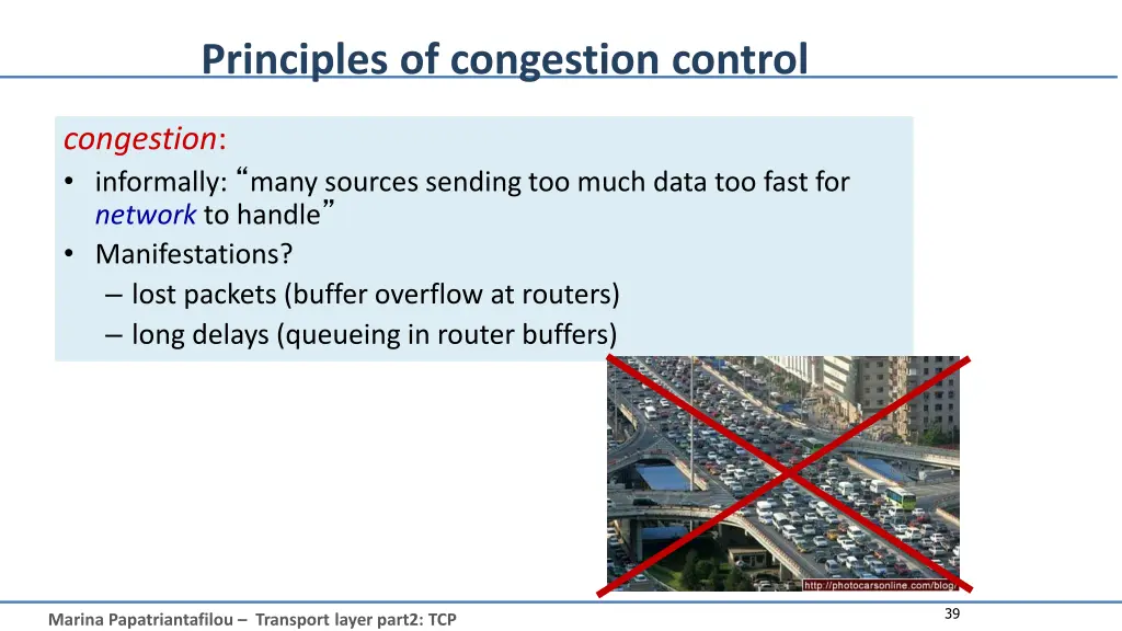 principles of congestion control