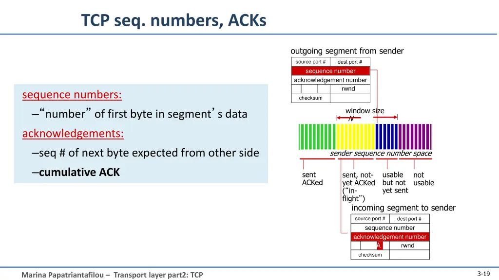 tcp seq numbers acks