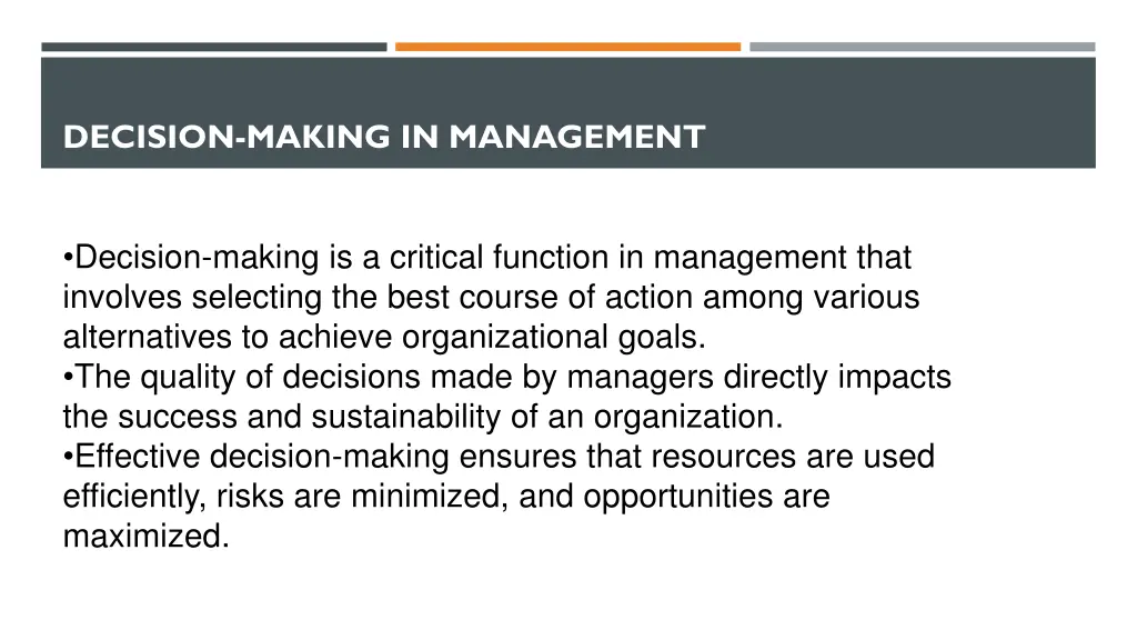 decision making in management 1