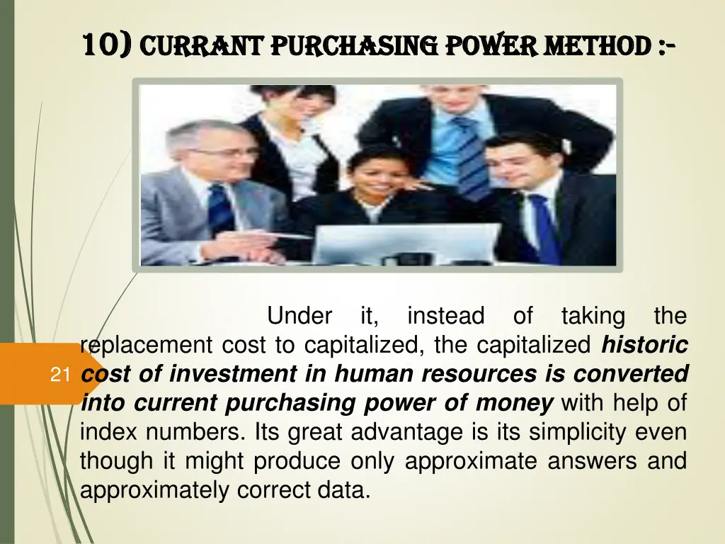 10 10 currant purchasing power method currant