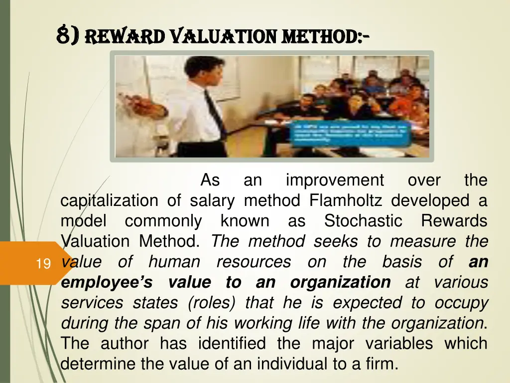 8 8 reward valuation method reward valuation