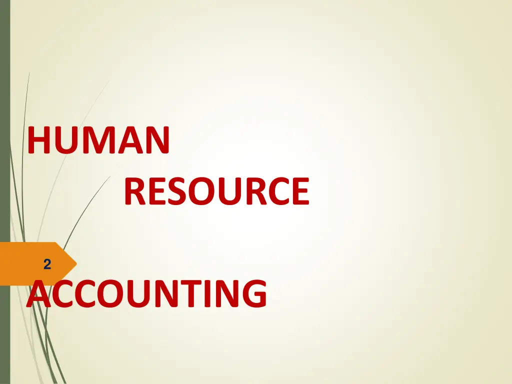 human accounting