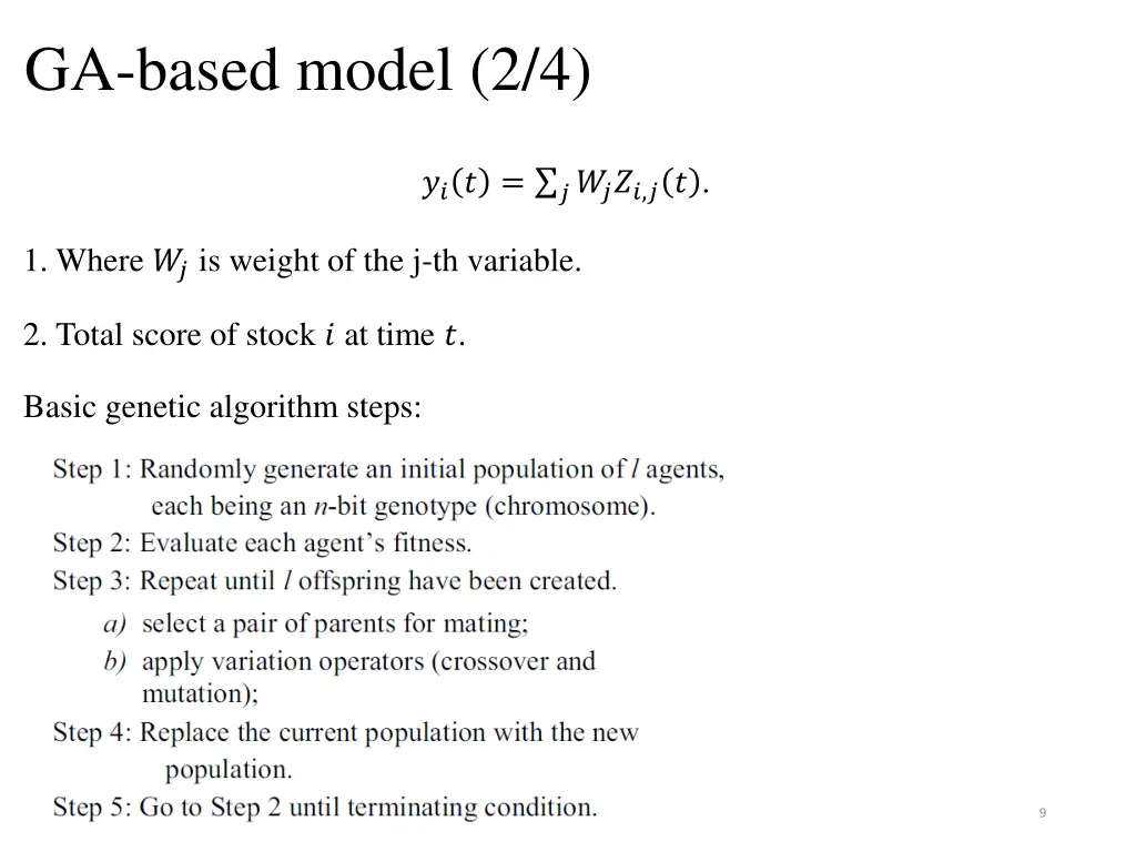 ga based model 2 4