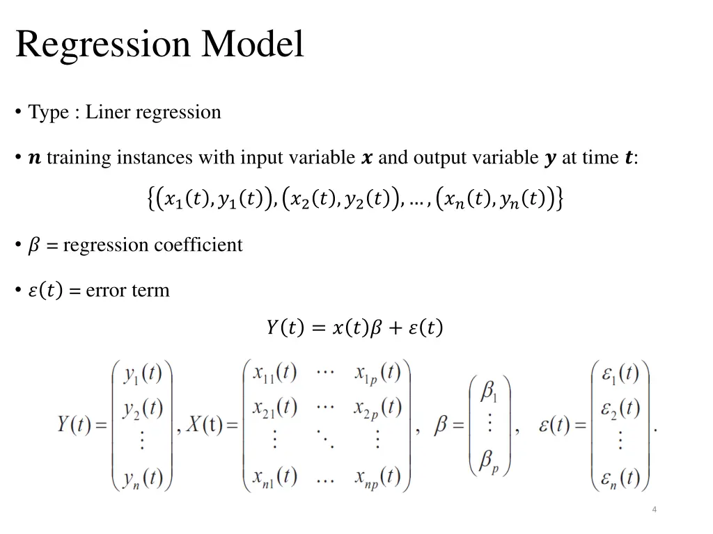 regression model
