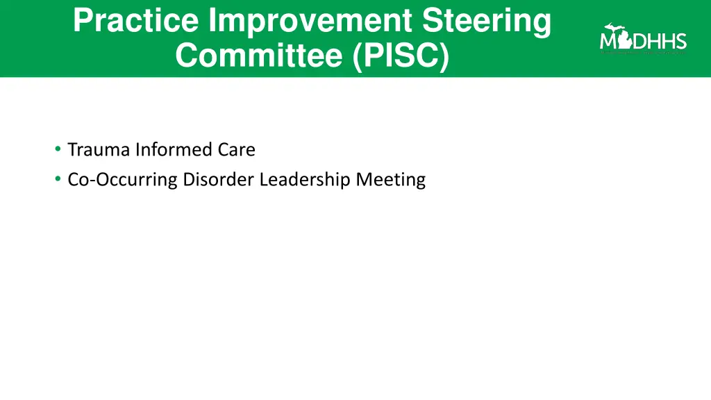 practice improvement steering committee pisc