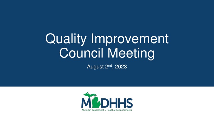 quality improvement council meeting