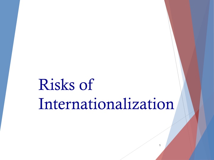 risks of internationalization