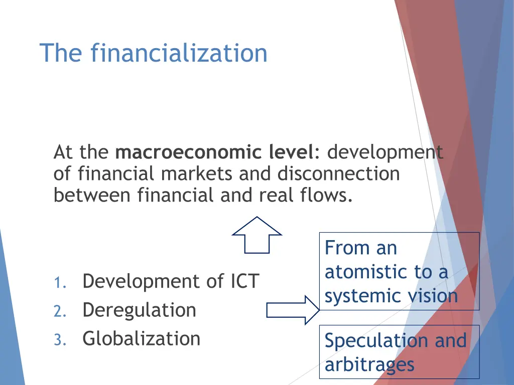 the financialization