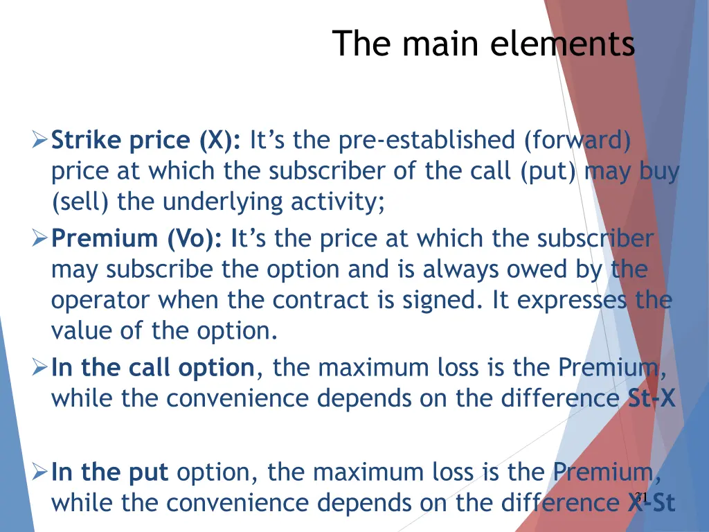 the main elements 1