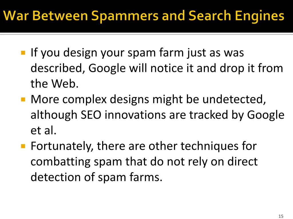 if you design your spam farm just