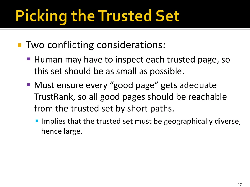 two conflicting considerations human may have