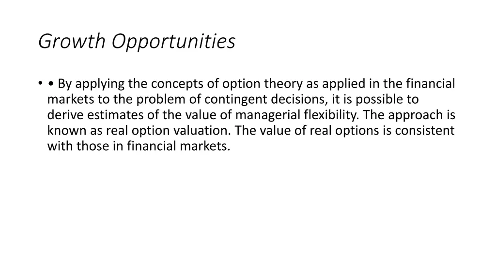 growth opportunities 1