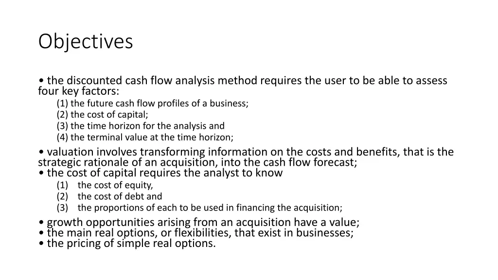 objectives 1