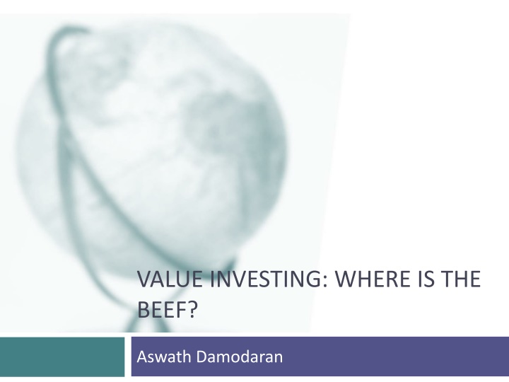 value investing where is the beef