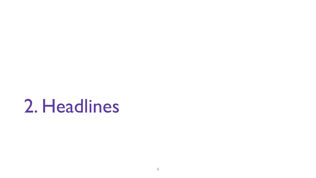 2 headlines