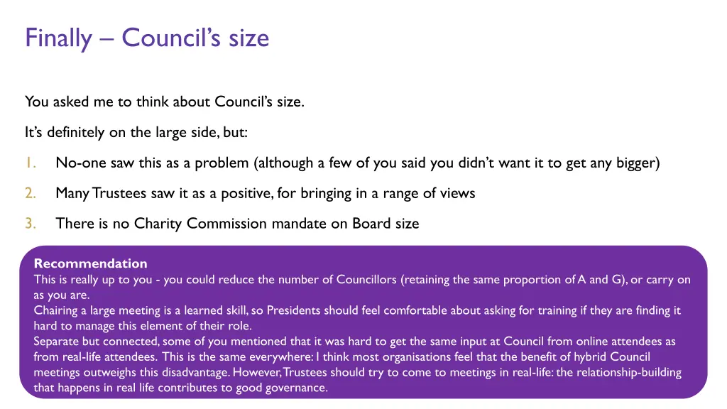 finally council s size