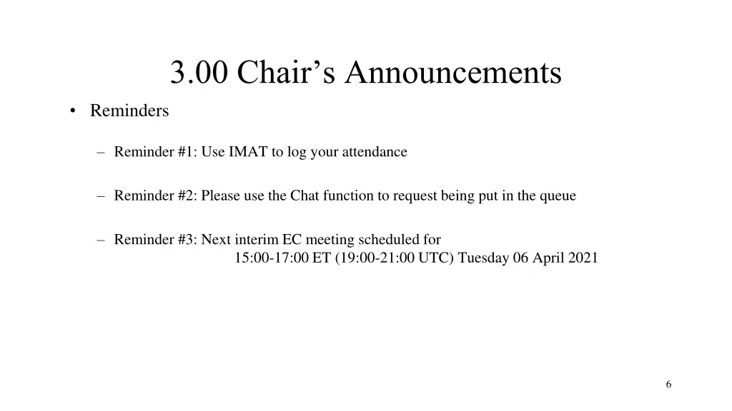 3 00 chair s announcements 1