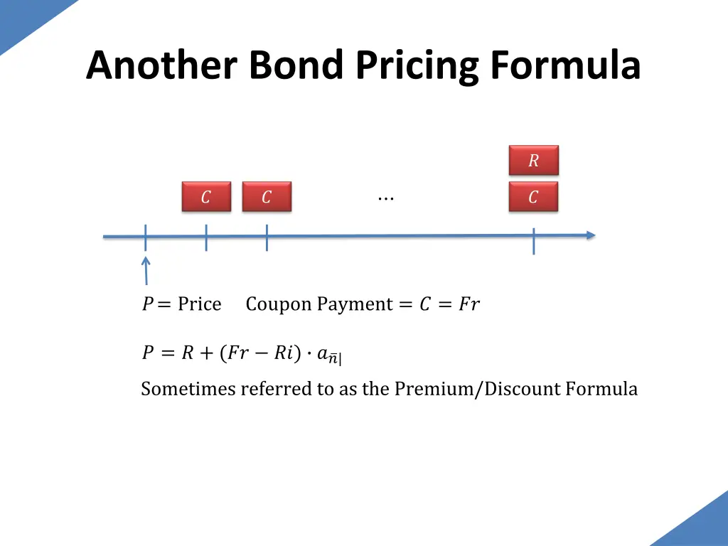 another bond pricing formula 10