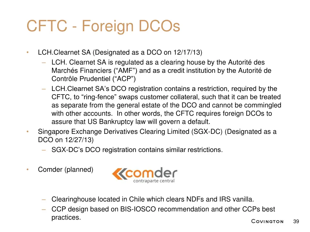 cftc foreign dcos