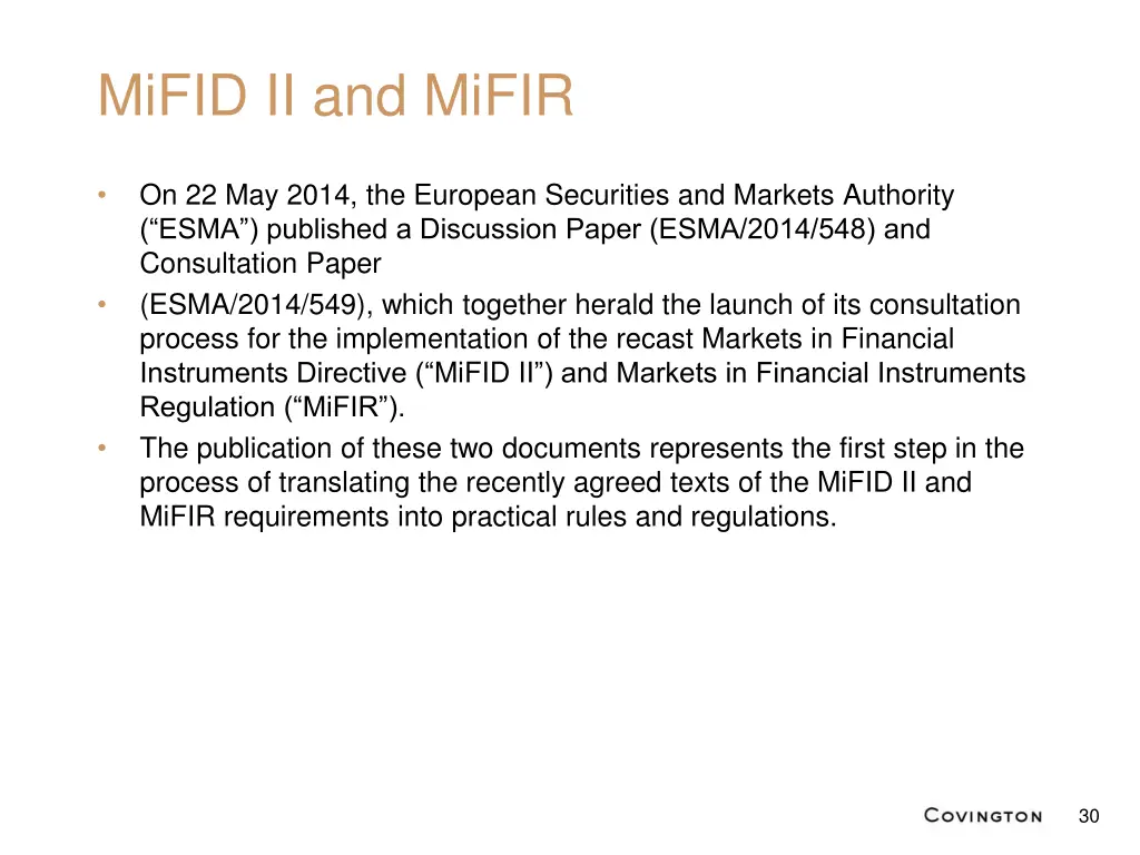 mifid ii and mifir