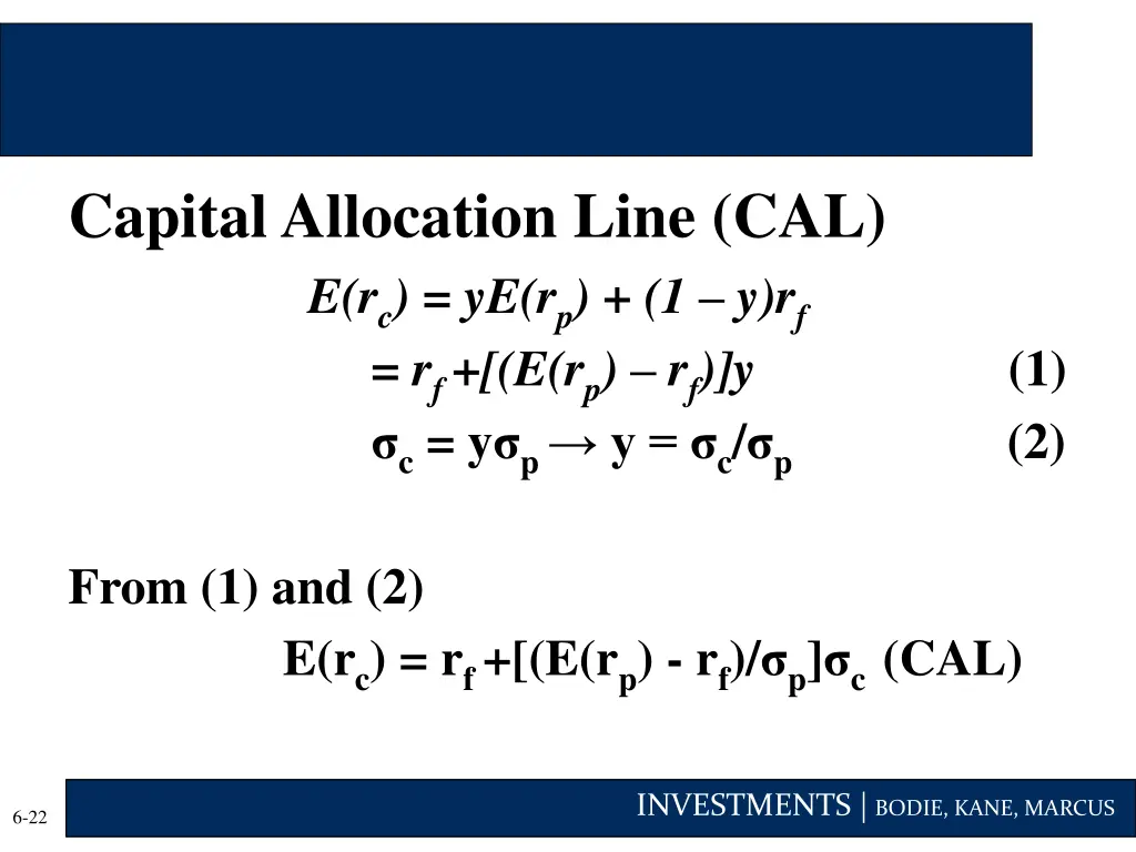 capital allocation line