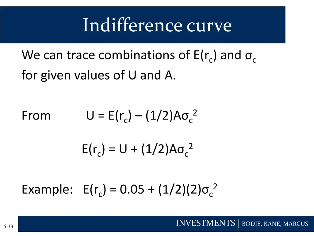 indifference curve