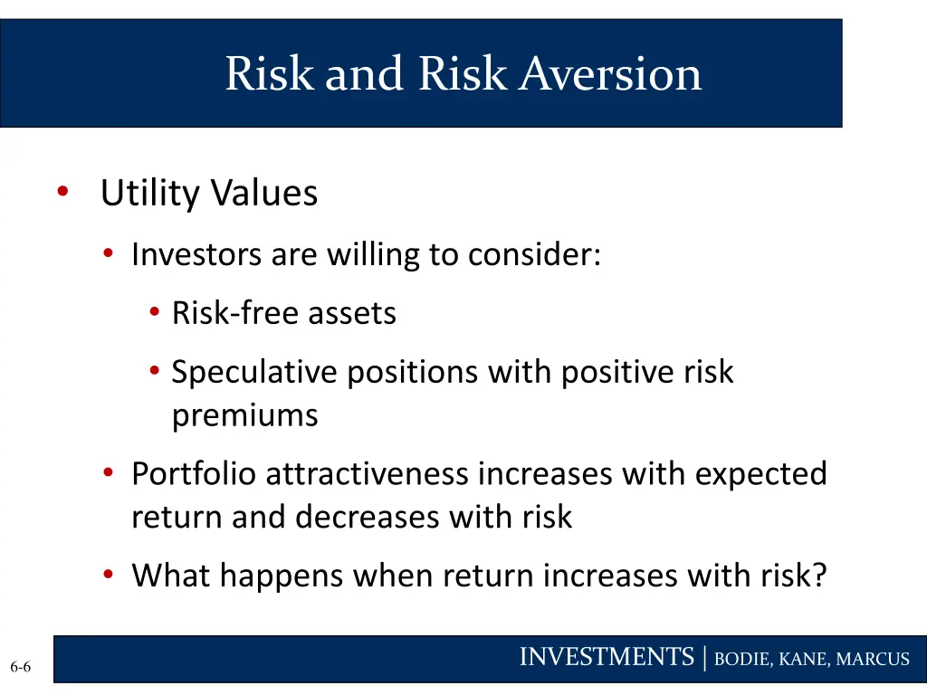 risk and risk aversion 1