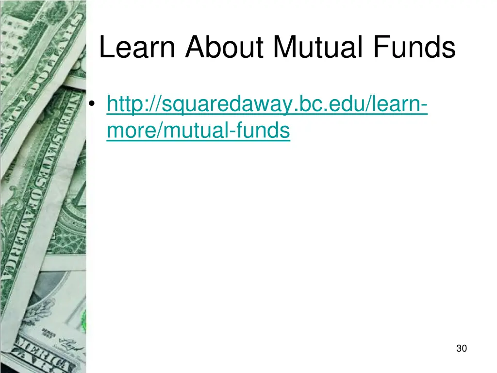 learn about mutual funds