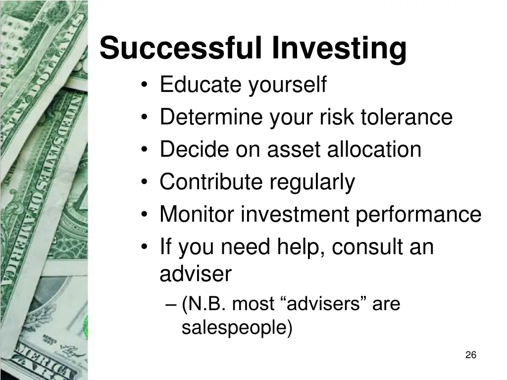 successful investing educate yourself determine