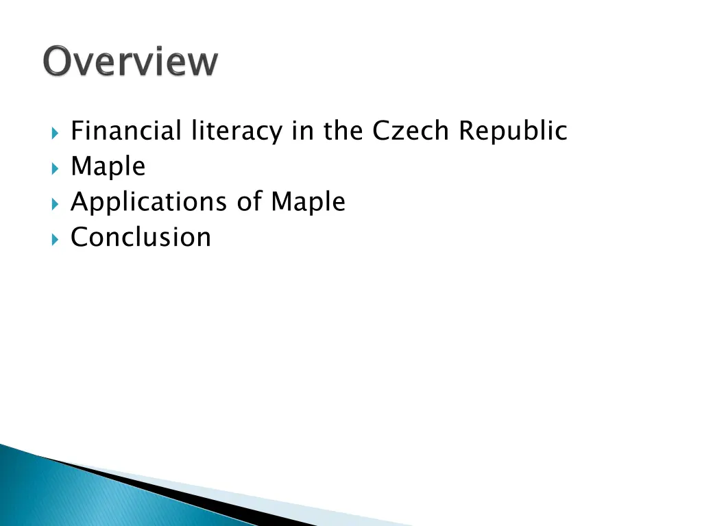 financial literacy in the czech republic maple