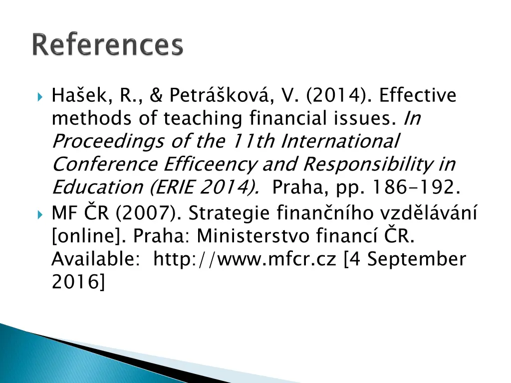 ha ek r petr kov v 2014 effective methods