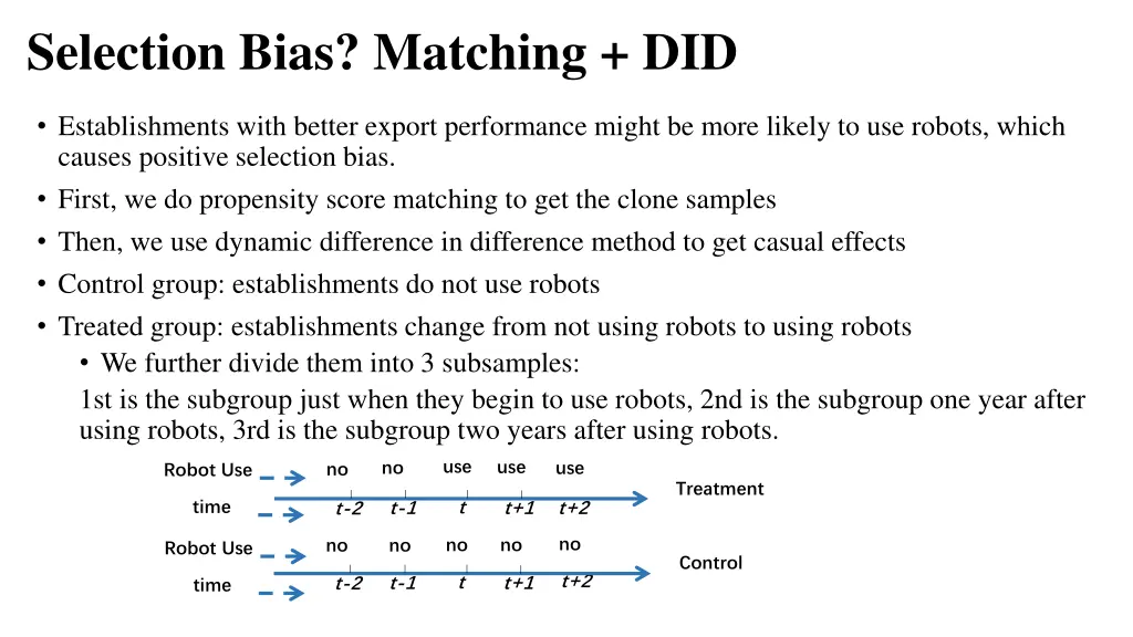 selection bias matching did