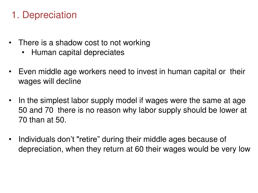 1 depreciation