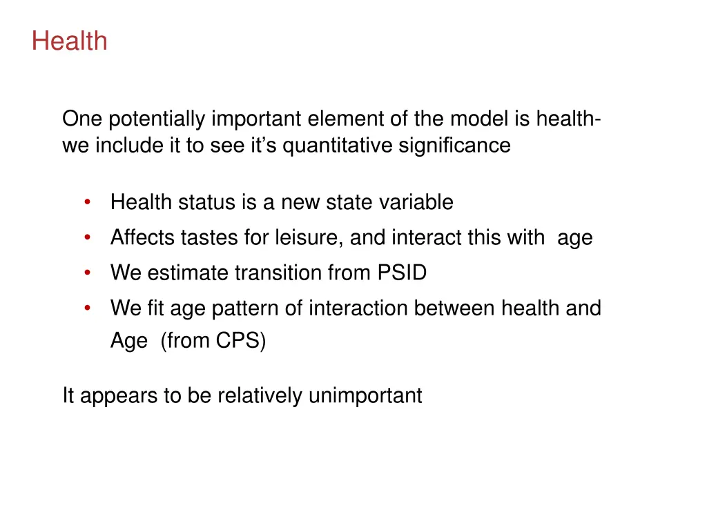 health