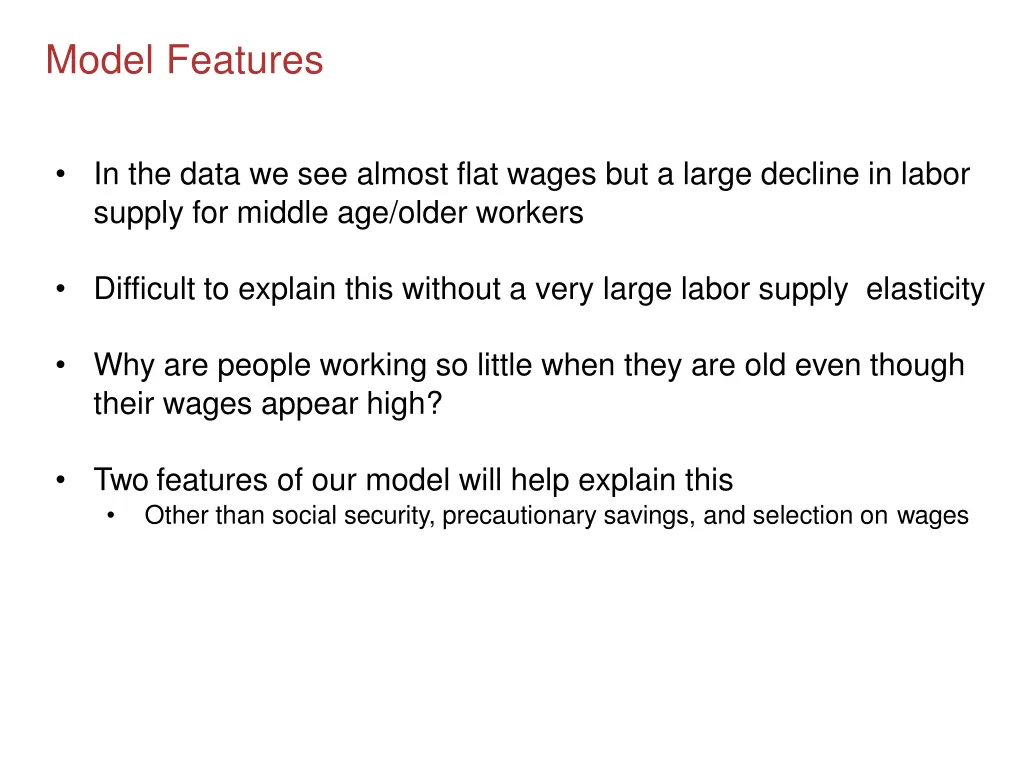 model features